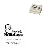 レトロサンタクロースメリークリスマスホリデー ラバースタンプ (押印)