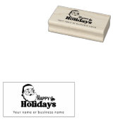 レトロサンタクロースメリークリスマスホリデー ラバースタンプ (押印)