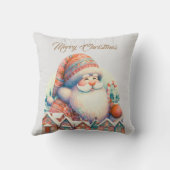 レトロサンタクロースヴィレッジ クッション (裏面)