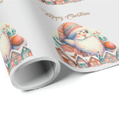 レトロサンタクロースヴィレッジ ラッピングペーパー (ロールコーナー)