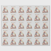 レトロサンタクロースヴィレッジ ラッピングペーパー (フラット)