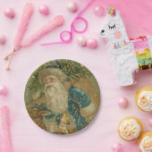 レトロサンタクロース1900年代 ペーパープレート (パーティー)