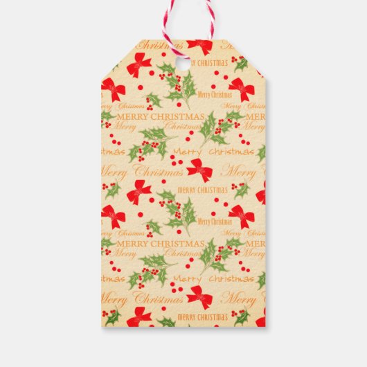 レトロサンタクロース、スイートクリスマス ギフトタグ (裏面)