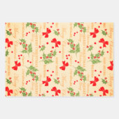 レトロサンタクロース、スイートクリスマス ラッピングペーパーシート (正面2)