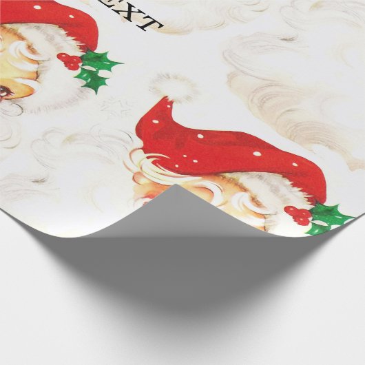 レトロサンタクロース、スイートクリスマス ラッピングペーパー (角)