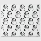 レトロサンタクロース ラッピングペーパー (フラット)