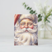 レトロサンタクロースinレッドハットクリスマス シーズンポストカード (スタンド正面)