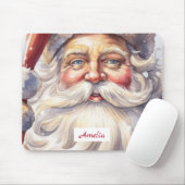 レトロサンタクロースinレッドハットクリスマス マウスパッド (マウス)