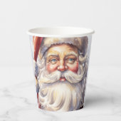 レトロサンタクロースinレッドハットクリスマス 紙コップ (裏面)