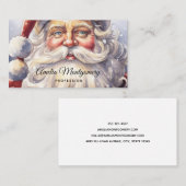 レトロサンタクロースinレッドハット・クリスマスビジネス 名刺 (正面/裏面)