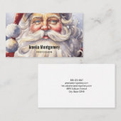 レトロサンタクロースinレッドハット・クリスマスビジネス 名刺 (正面/裏面)