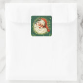 レトロサンタスティッカー スクエアシール (バッグ)