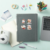 レトロサンタステッカーセット シール (iPadカバー)