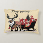 レトロサンタズスレイアクセント枕 アクセントクッション (裏面)