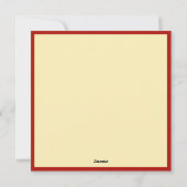 レトロサンタズ小妖精や小人ヴィンテージクリスマス シーズンカード (裏面)