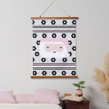 レトロサンタピンクキッズクリスマス