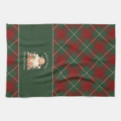 レトロサンタファミリークリスマスウィズ キッチンタオル (横)