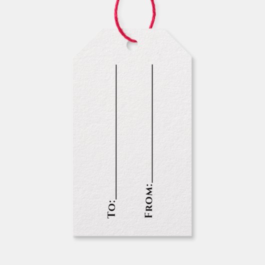 レトロサンタファミリークリスマス（名前と年） ギフトタグ (裏面)