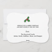 レトロサンタホホホホホホホリデーズ シーズンカード (裏面)