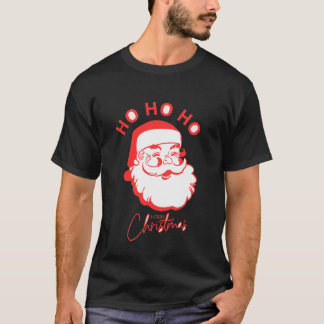 レトロサンタホホホホホメリークリスマスTシャツ Tシャツ