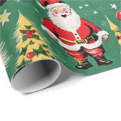 レトロサンタホリデイデリツ ラッピングペーパー (ロールコーナー)