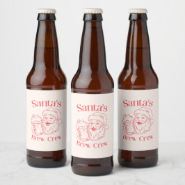 レトロサンタホリデー ビールラベル