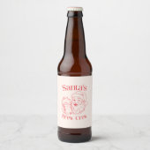レトロサンタホリデー ビールラベル (正面)