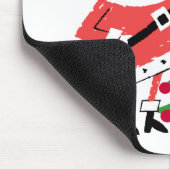 レトロサンタホリデーTシャツとギフト マウスパッド (コーナー)