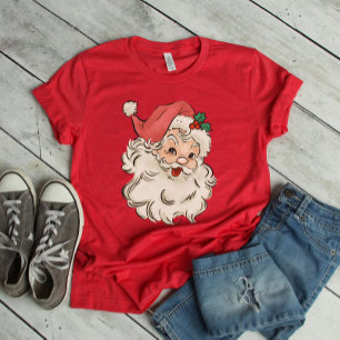 レトロサンタメリークリスマス Tシャツ