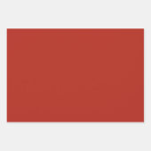 レトロサンタレッド&グリーンクリスマスラッピングシート ラッピングペーパーシート (正面3)