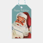 レトロサンタヴィンテージクラシッククリスマス ギフトタグ (正面)