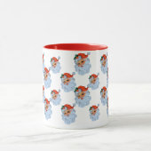 レトロサンタ顔クリスマス マグカップ (中央)