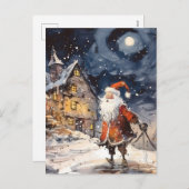 レトロサンタ・クリスマス シーズンポストカード (正面/裏面)