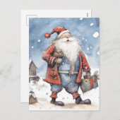 レトロサンタ・クリスマス シーズンポストカード (正面/裏面)
