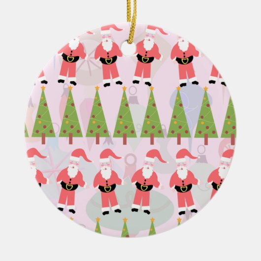 レトロサンタ セラミックオーナメント (正面)