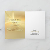 レトロサンタwithトイズ金ゴールドグリーンホ縁どリデイ カード (内部)