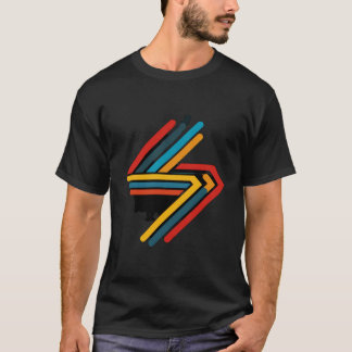 レトロサンダーボルト グラフィックTシャツ Tシャツ