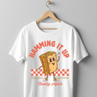 レトロサンドイッチのキャラクターTシャツ Tシャツ