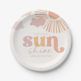 レトロサンバースデーパーティープレート ペーパープレート