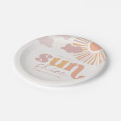 レトロサンバースデーパーティープレート ペーパープレート (アングル)