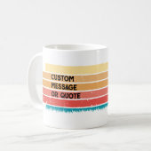 レトロサンパグペットドッグヴィンテージメッセーグランジジ コーヒーマグカップ (正面左)