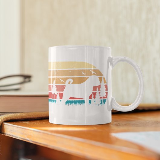 レトロサンパグペットドッグヴィンテージメッセーグランジジ コーヒーマグカップ