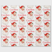 レトロサンパーソナライズされたタ ラッピングペーパー (フラット)