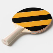 レトロサンフラワーバズはっきりした3ストライプ個 卓球ラケット (正面アングル)