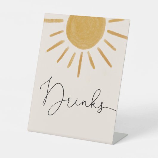 レトロサンベビーシャワードリンク 台座サイン (正面)