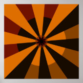 レトロサンミッドセンチュリー抽象芸術アート ポスター (正面)