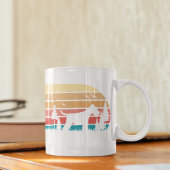 レトロサンミニチュアシュナウザーあなたのメッセージを追加 コーヒーマグカップ