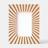 レトロサンライズSun Raysレーザーエッチング写真フレーム レーザー彫刻フレーム (正面)