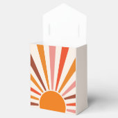 レトロサンレイズバーストサンセットオレンジイエローレッド フェイバーボックス (オープン)