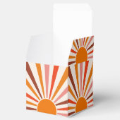 レトロサンレイズバーストサンセットオレンジイエローレッド フェイバーボックス (オープン)